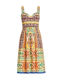 Tapestry Sweetheart Tank Dress