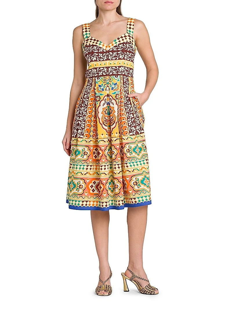 Tapestry Sweetheart Tank Dress