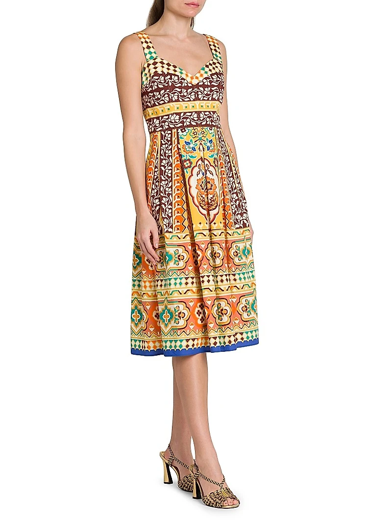 Tapestry Sweetheart Tank Dress