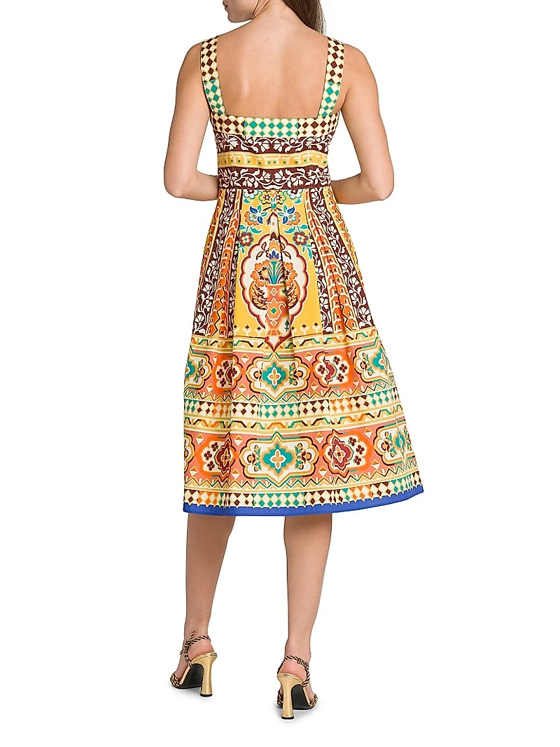 Tapestry Sweetheart Tank Dress