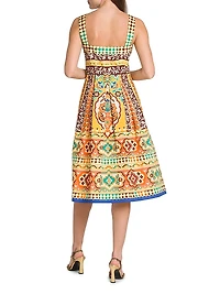 Tapestry Sweetheart Tank Dress