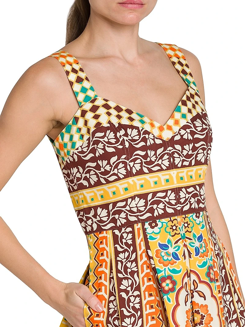Tapestry Sweetheart Tank Dress