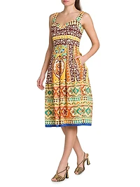 Tapestry Sweetheart Tank Dress