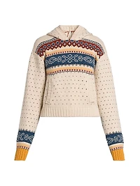 Fair Isle-Style Wool Hoodie