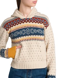Fair Isle-Style Wool Hoodie