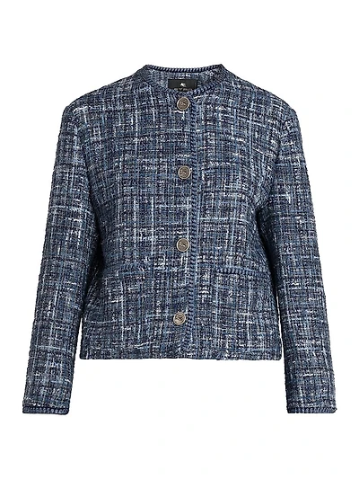 Tweed Round Neck Jacket