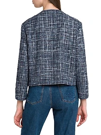 Tweed Round Neck Jacket