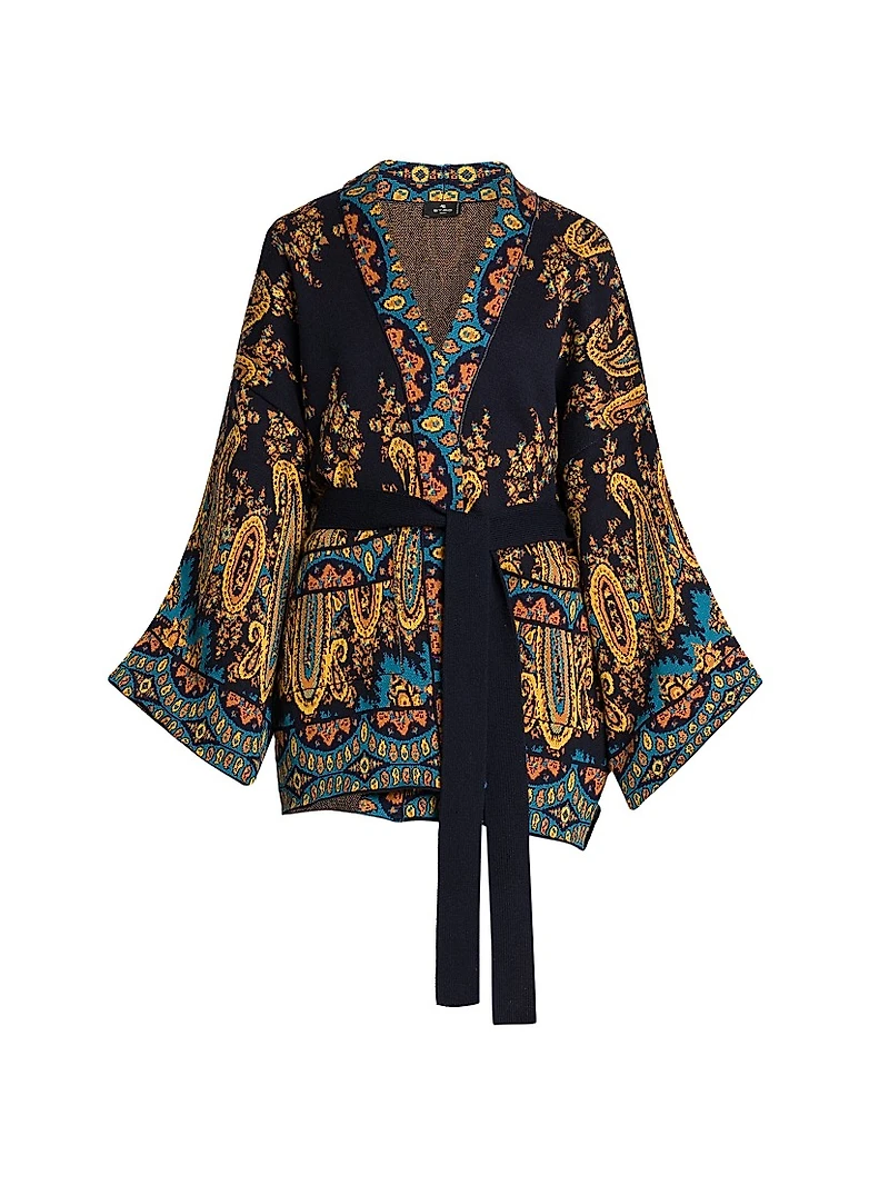 Midnight Dream Wrap Cardigan Minidress