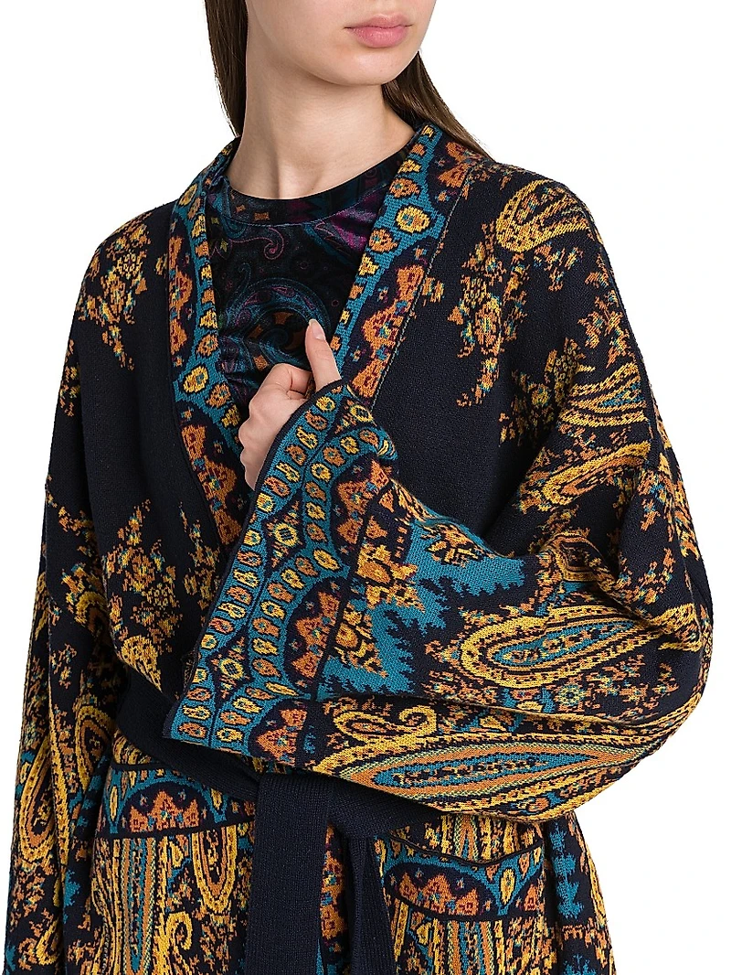 Midnight Dream Wrap Cardigan Minidress