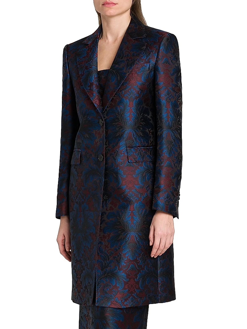 Jacquard Top Coat