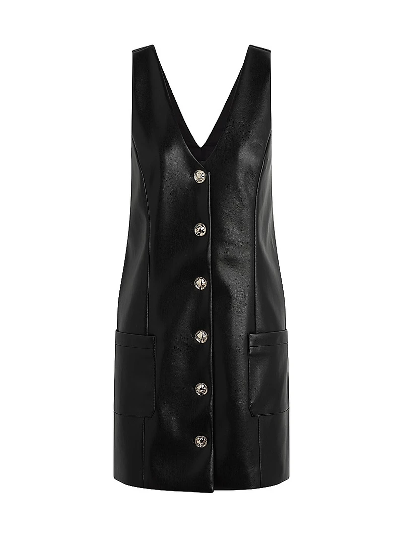 Sasha Faux Leather Minidress