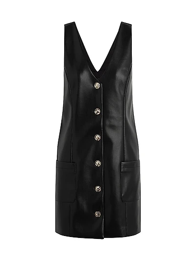 Sasha Faux Leather Minidress