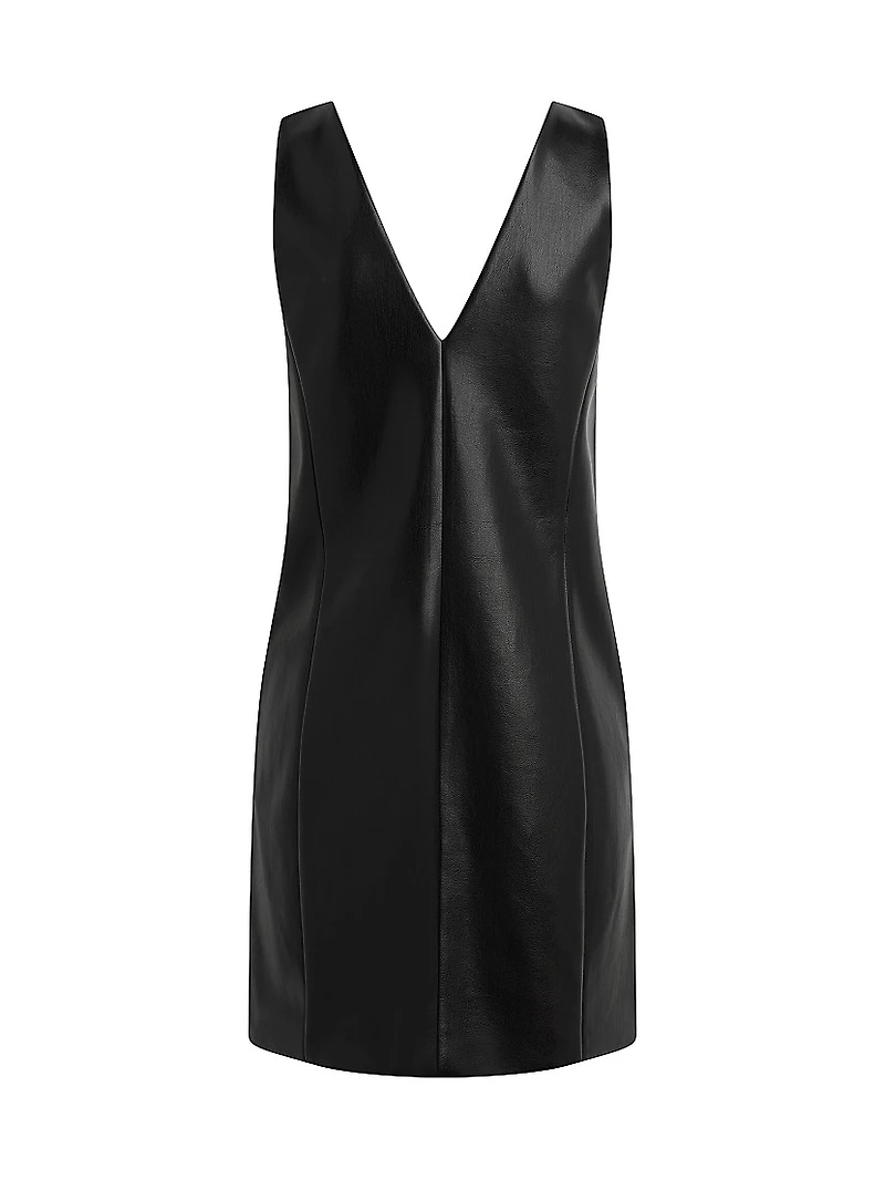 Sasha Faux Leather Minidress