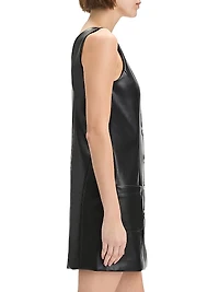 Sasha Faux Leather Minidress