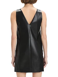 Sasha Faux Leather Minidress