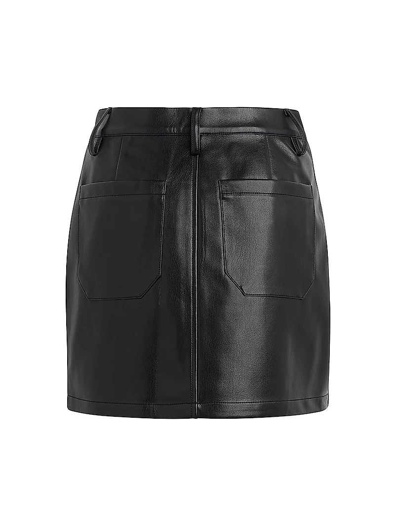 Mimi Faux Leather Miniskirt