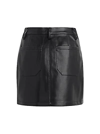 Mimi Faux Leather Miniskirt