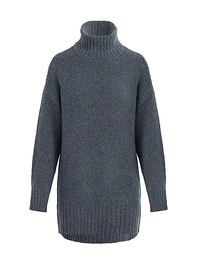 The St. James Wool-Blend Turtleneck Minidress