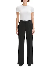 Odessa High-Rise Straight-Leg Pants