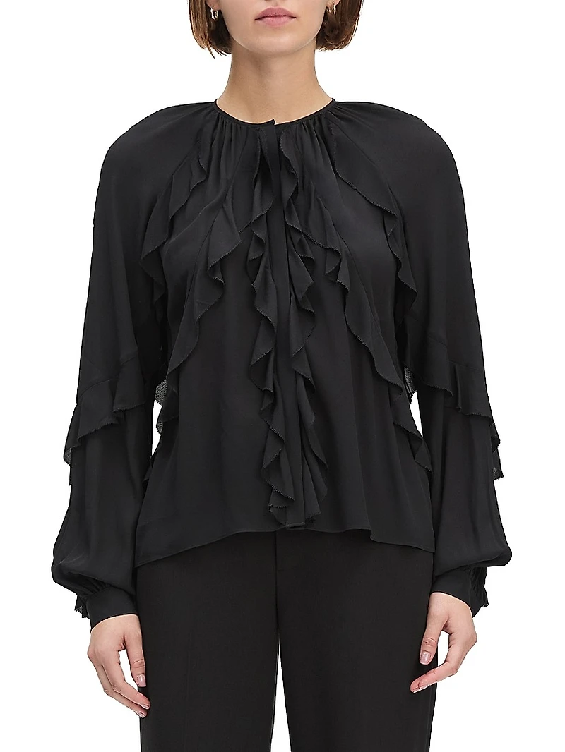 Because Of You Ruffled Blouse
