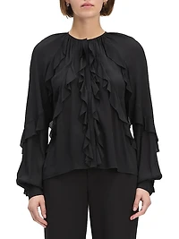 Because Of You Ruffled Blouse