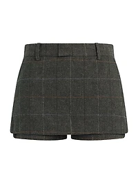 Spencer Plaid High-Rise Skort