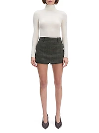 Spencer Plaid High-Rise Skort