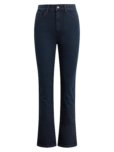 The Valentina Denim High-Rise Mini Boot-Cut Jeans