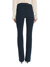 The Valentina Denim High-Rise Mini Boot-Cut Jeans