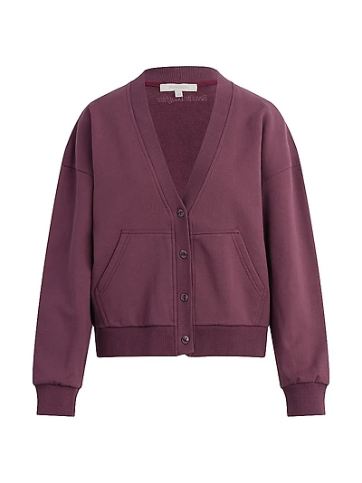 The Cutesy Cotton V-Neck Crop Cardigan