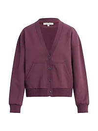 The Cutesy Cotton V-Neck Crop Cardigan