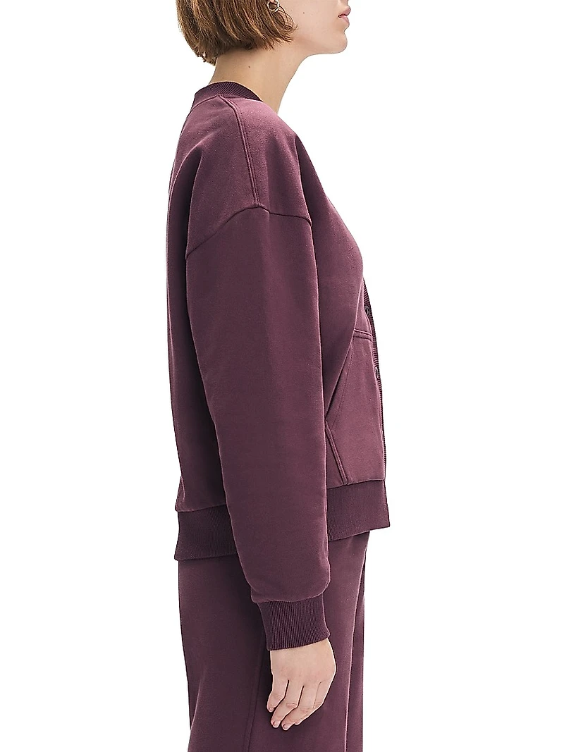 The Cutesy Cotton V-Neck Crop Cardigan