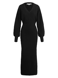 Ava Long-Sleeve Midi-Sweaterdress