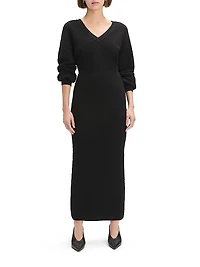 Ava Long-Sleeve Midi-Sweaterdress