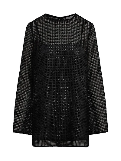 The Sweet Life Sequin Mesh Minidress