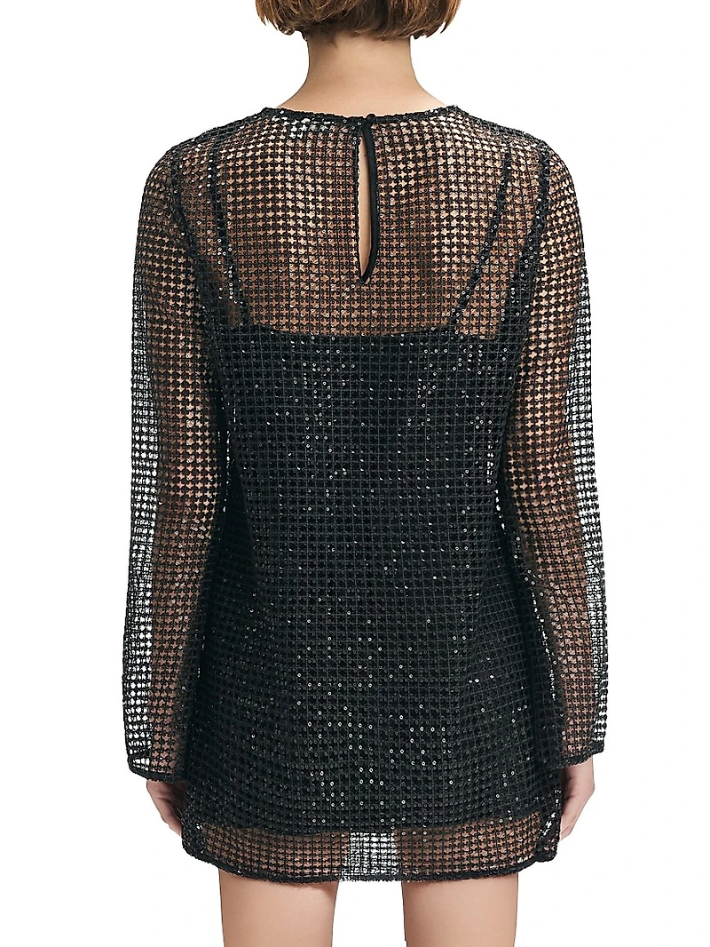 The Sweet Life Sequin Mesh Minidress