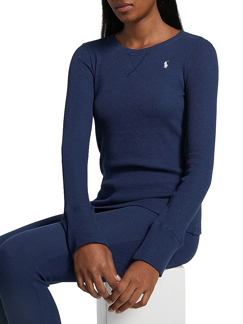 Winter Printed Henley & Jogger Pajamas