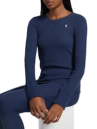 Winter Printed Henley & Jogger Pajamas