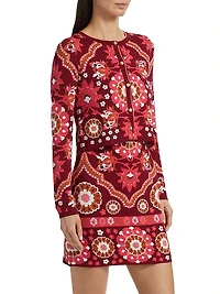 Ila Patterned Knit Crop Cardigan