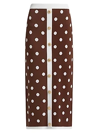 Alice Polka Dot Midi-Skirt