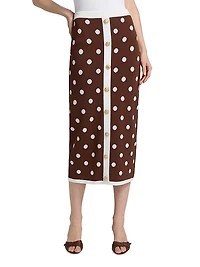 Alice Polka Dot Midi-Skirt