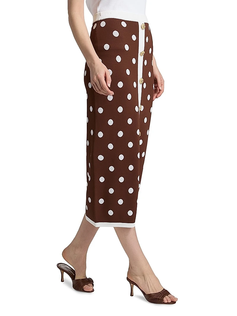 Alice Polka Dot Midi-Skirt