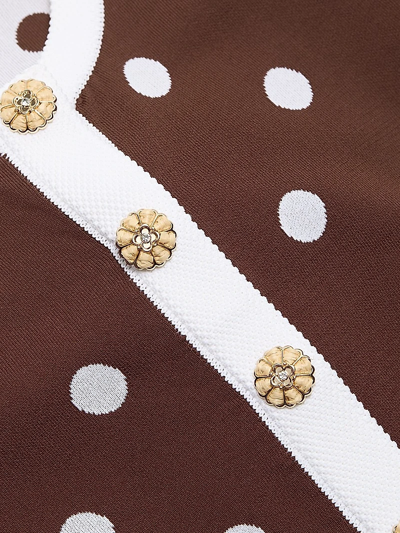 Sona Polka Dot Knit Top