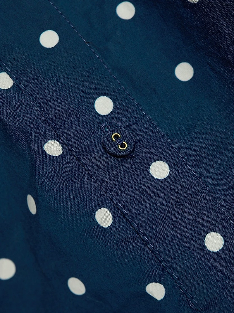 Asbury Polka Dot Cotton Poplin Mini Shirtdress