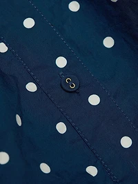 Asbury Polka Dot Cotton Poplin Mini Shirtdress