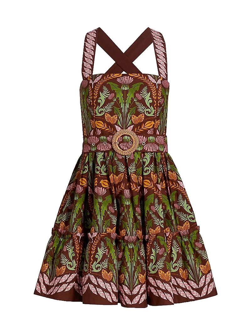 Julietta Printed Cotton Minidress