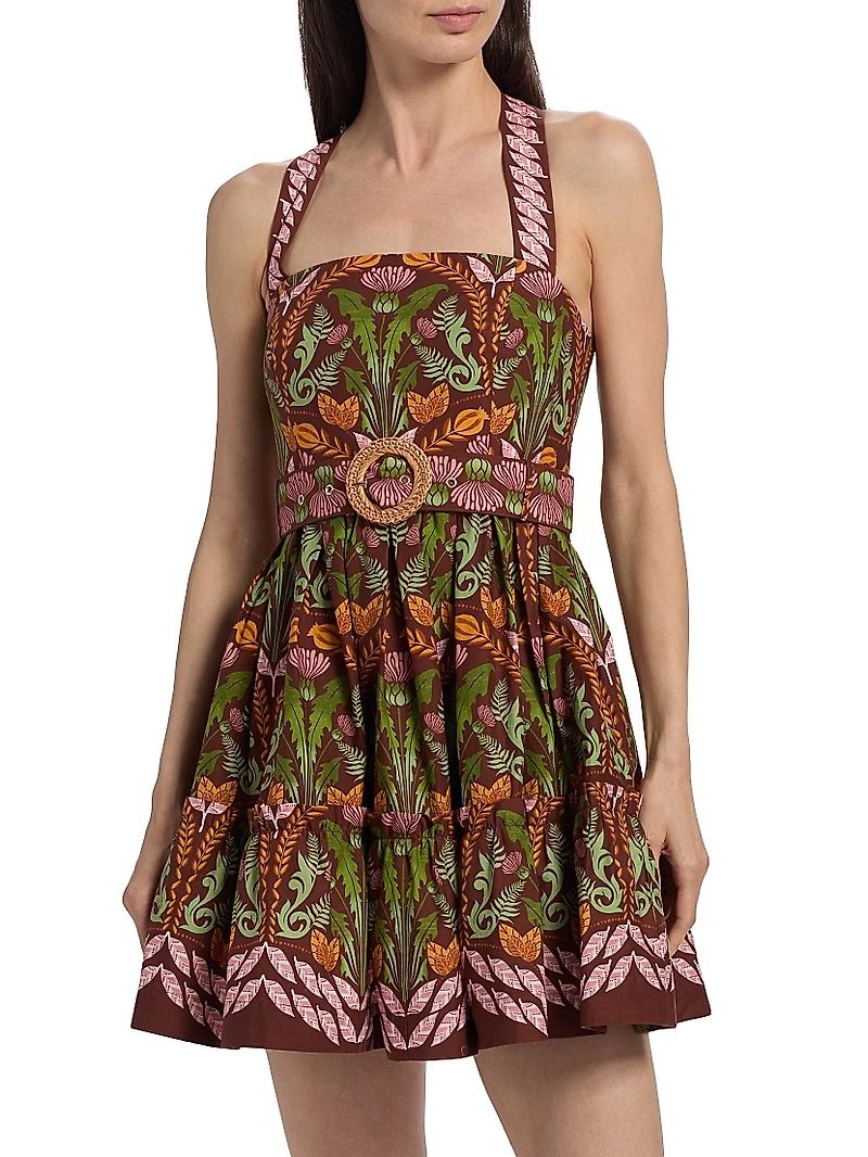 Julietta Printed Cotton Minidress