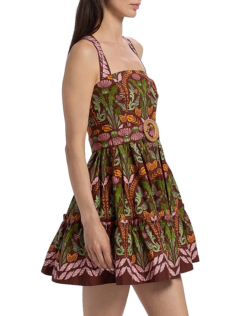 Julietta Printed Cotton Minidress