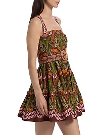 Julietta Printed Cotton Minidress