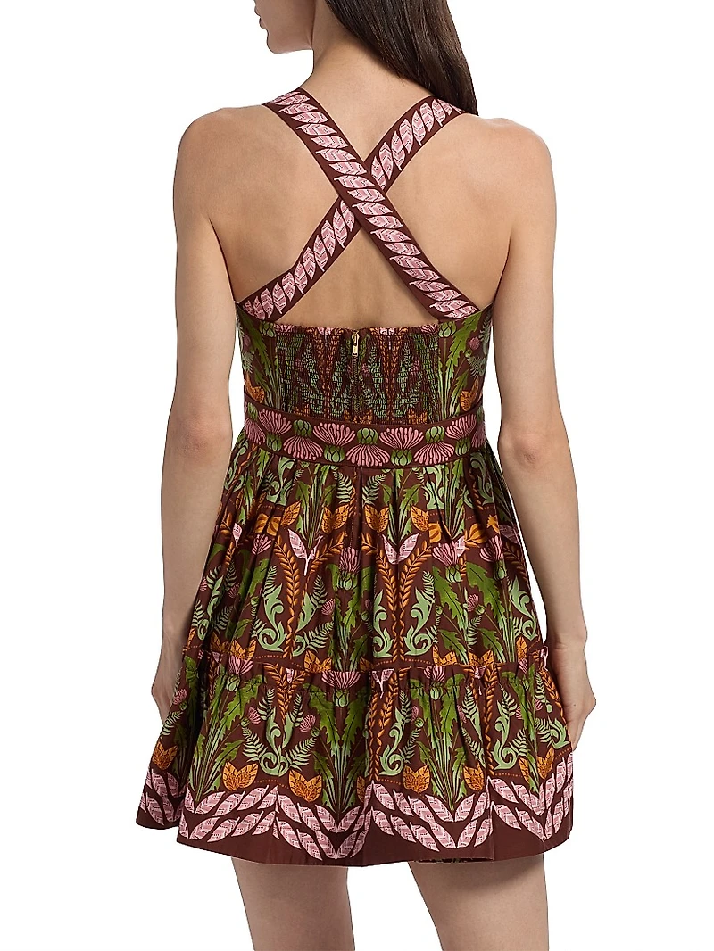 Julietta Printed Cotton Minidress